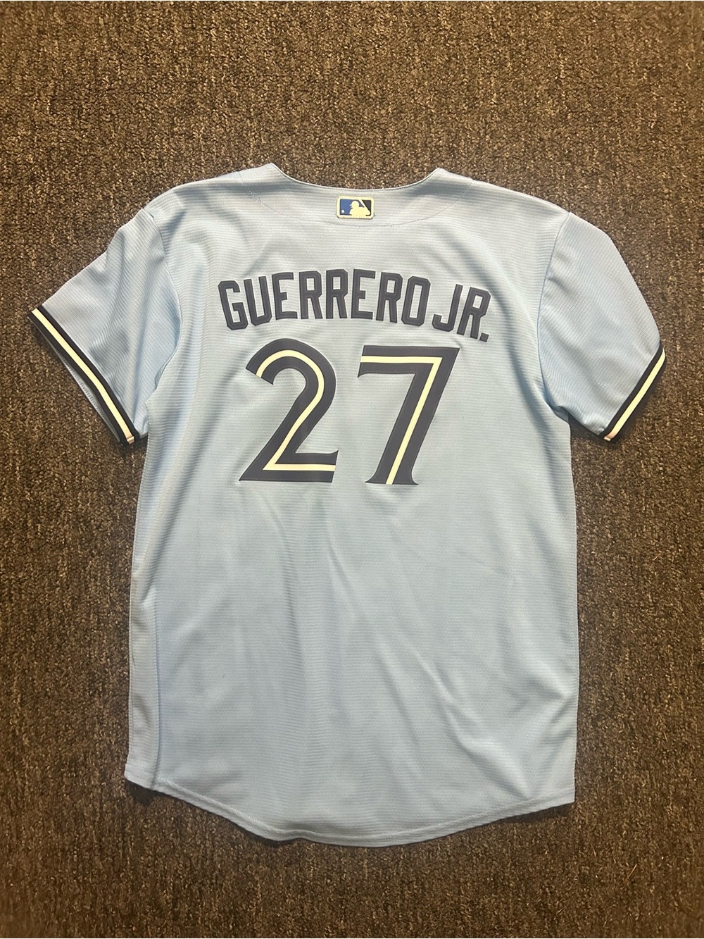 Nike Vladimir Guerrero Jr. Toronto Blue Jays Jersey Sz youth L large Blue